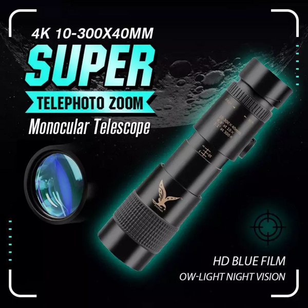 4K zoom monocular pocket telescope