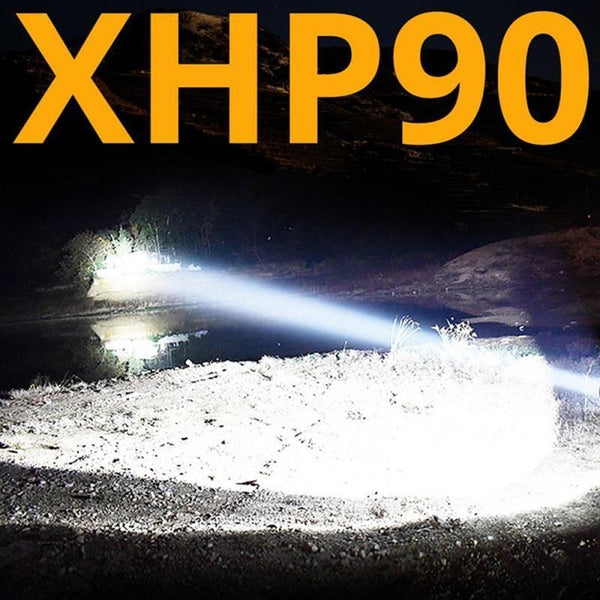 120,000 Lumens Powerful Flashlight, Outdoor Waterproof Flashlight, High Lumens Turn on Flashlight