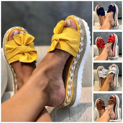 Azzy Casual Platform Daily Comfy Memory Sandals Fancy Flower Sandals 7 Colors