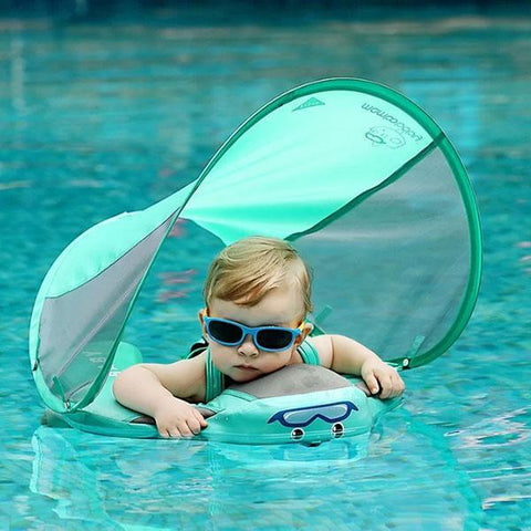 Baby safety swimming pool buoy with sunshade