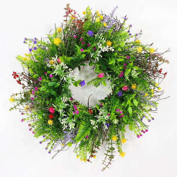 Wildflower Buttercup Wreath Spring Summer