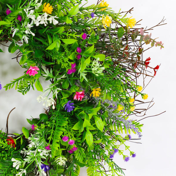 Wildflower Buttercup Wreath Spring Summer