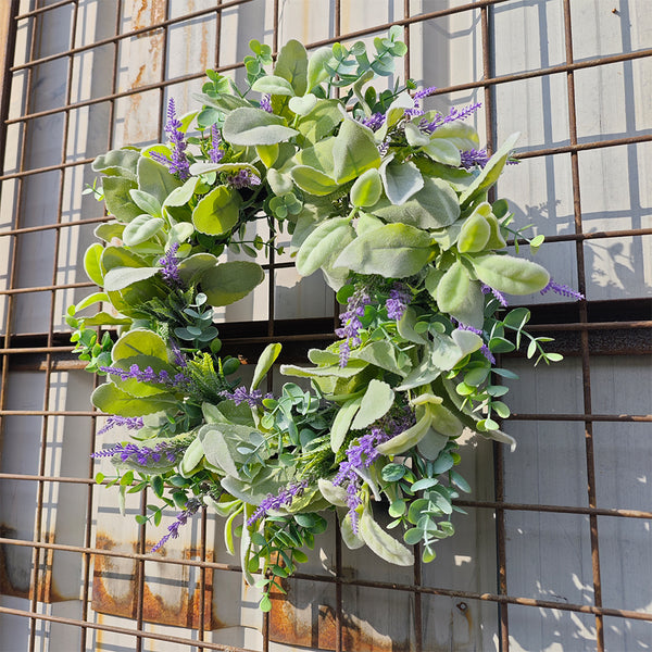 Lavender Purple Wreath Spring