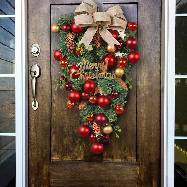 Christmas Tree Inspired Winter Wreath