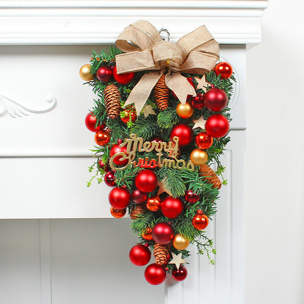 Christmas Tree Inspired Winter Wreath