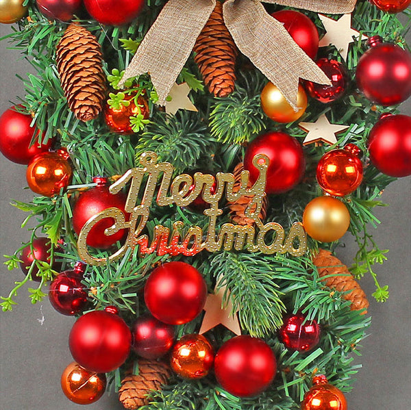 Christmas Tree Inspired Winter Wreath