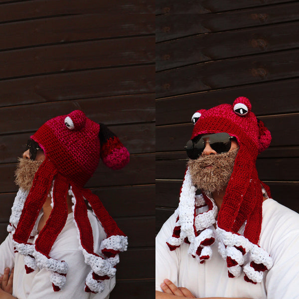 Crochet Octopus Hat
