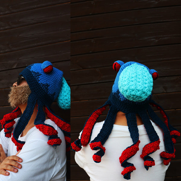 Crochet Octopus Hat