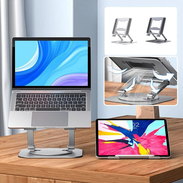 Laptop Stand Aluminum Alloy Rotating Adjustable Foldable Bracket