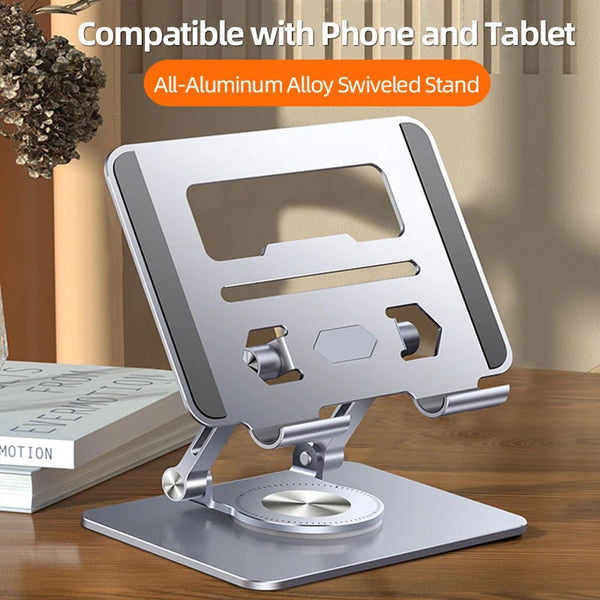 Tablet Stand Aluminum Alloy Rotating Adjustable Foldable
