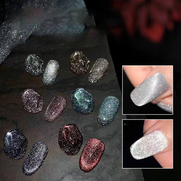 Laser Diamond Cat Eye Nail Polish