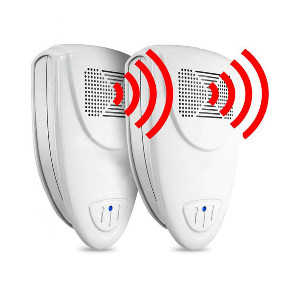 Ultrasonic Cockroach Repeller - PACK of 2 - Get Rid Of Roaches In 48 Hours