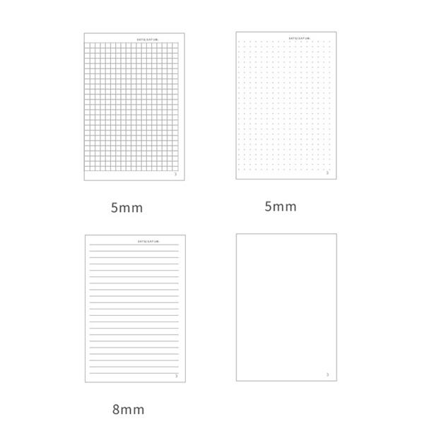 A5 Soft Cover Journal Notebook (Dot/Grid/Line/Blank)