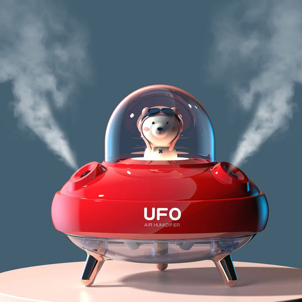 Double Spray Desktop Humidifier - UFO Shape