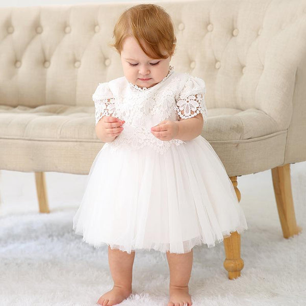 Cute Baptism Dress for Baby Girl Christening and Birthday Party