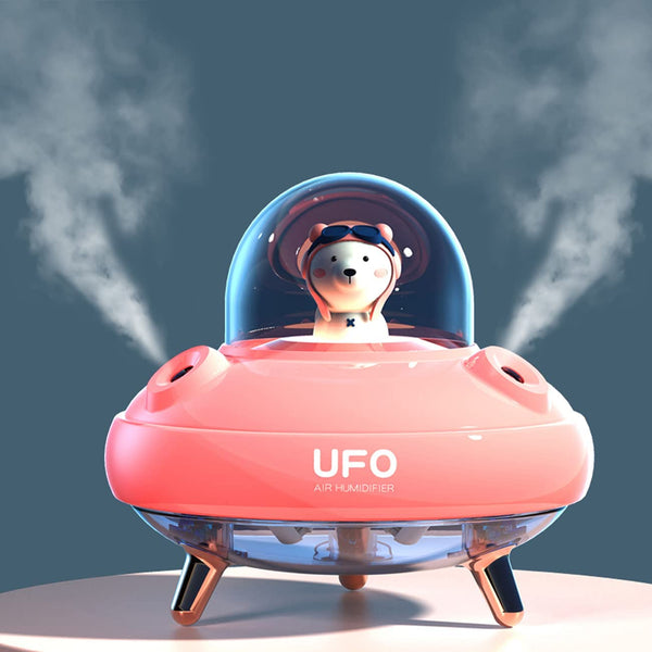 Double Spray Desktop Humidifier - UFO Shape