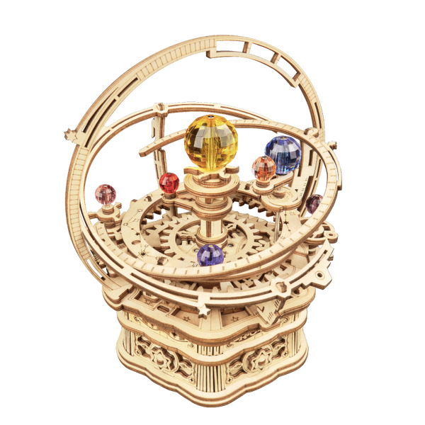 Starry Night Mechanical Music Box 3D Wooden Puzzle AMK51