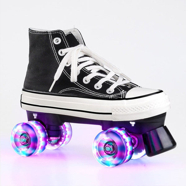 Canvas Roller Skates- Black Classic