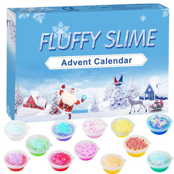 Christmas Advent Calendar 24 Days Crystal Mud Blind Box