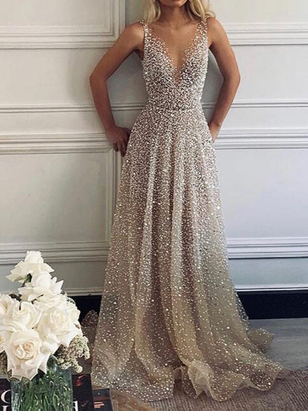 Sequin Grenadine Sparkly Glitter Birthday Prom Evening Party Fairy Prom Maxi Dress