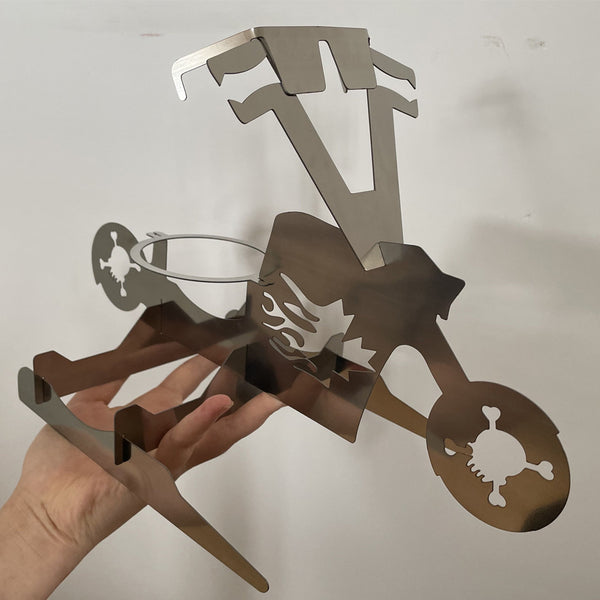 Portable Beer Chicken Stand - American Motorcycle BBQ