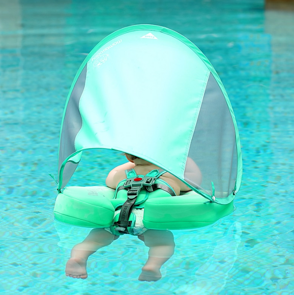 Baby safety swimming pool buoy with sunshade