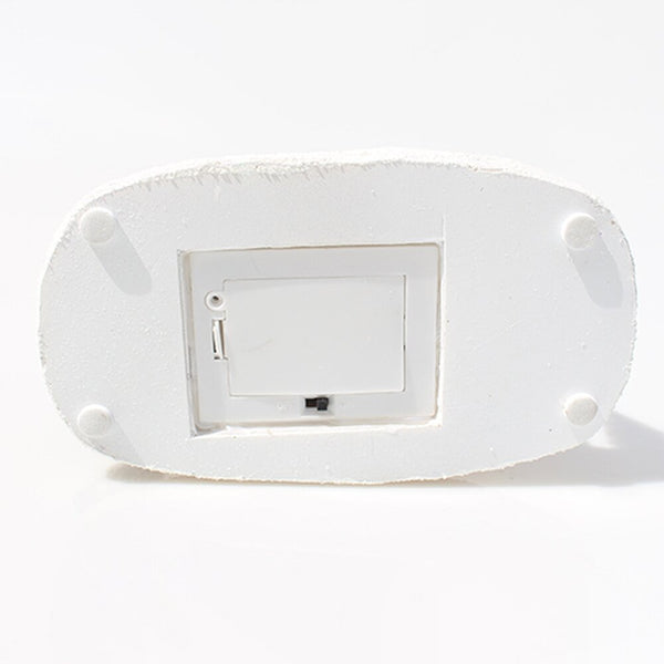 Christmas Snow House Figurines with LED Light Miniature Statue Home Decor