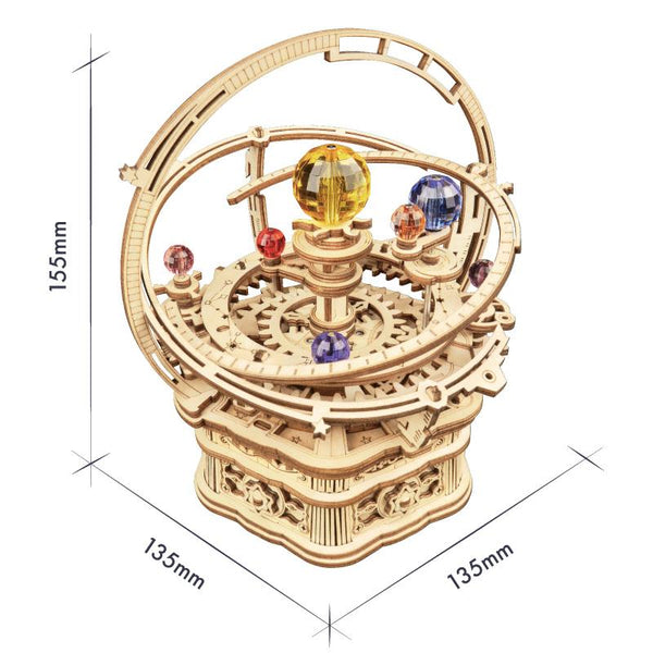Starry Night Mechanical Music Box 3D Wooden Puzzle AMK51