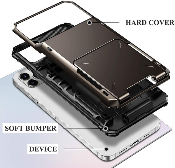Orbit Shockproof iPhone Wallet Case For 14, 15 & 16 Series