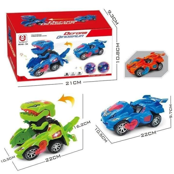 Transforming Dinosaur LED Car
