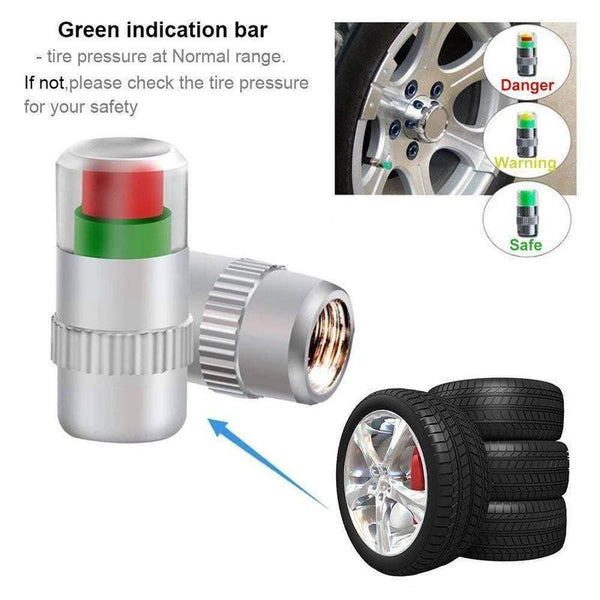 Suitable For All Types Of Vehicles - Tire Pressure Monitor 3 Color Eye Alert