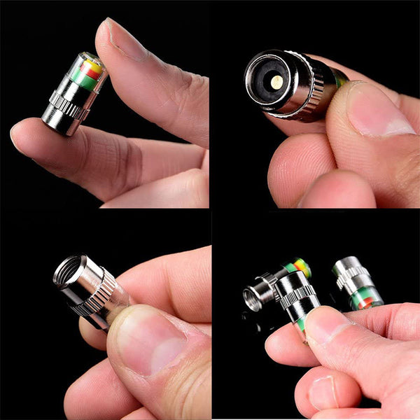 Suitable For All Types Of Vehicles - Tire Pressure Monitor 3 Color Eye Alert