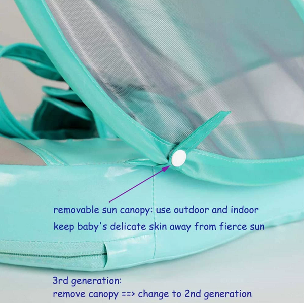 Baby safety swimming pool buoy with sunshade