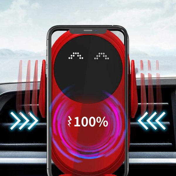 Smart wireless autosensing car phone holder charger