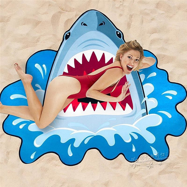 Fun Shaped Beach Towel - Rainbow