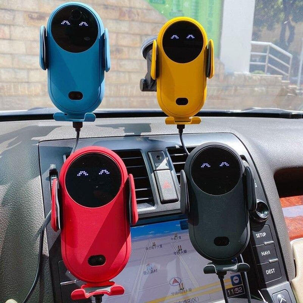 Smart wireless autosensing car phone holder charger