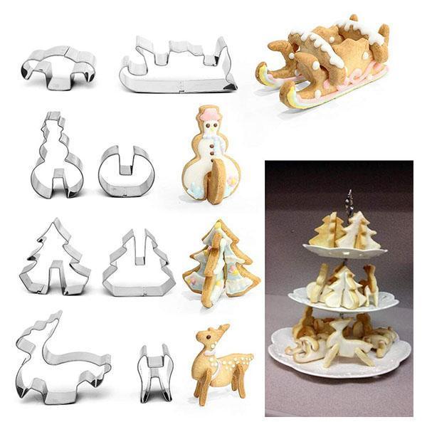 Christmas 3D Cookie Mold Set