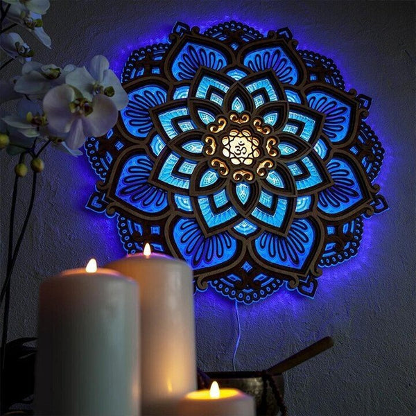 Handmade Mandala Wall Lamp