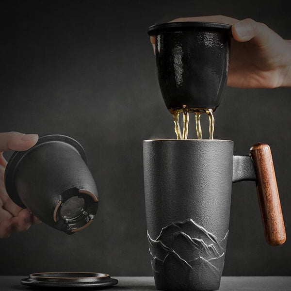 The Nepal Coffee & Tea Mug (Strainer & Lid Included)