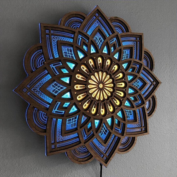 Handmade Mandala Wall Lamp