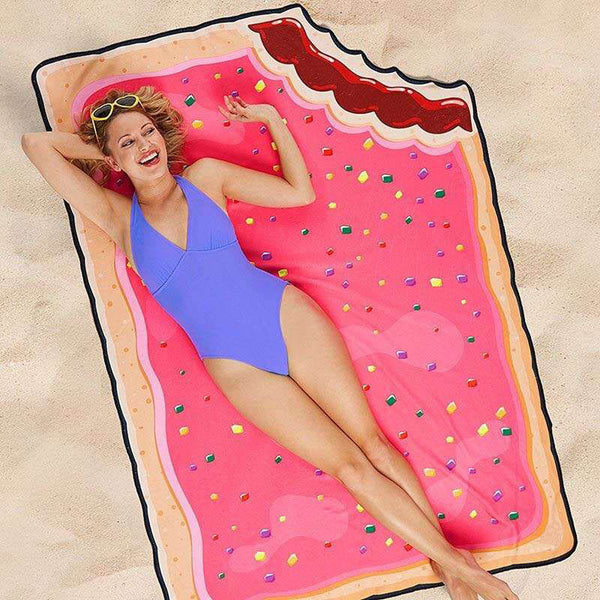 Fun Shaped Beach Towel - Rainbow