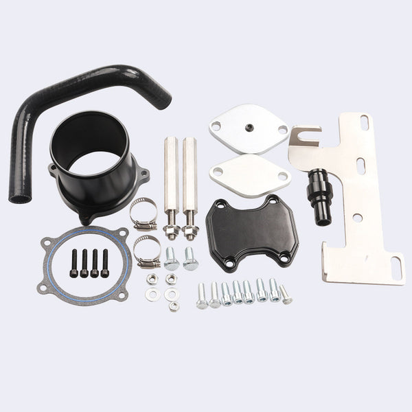 2007 - 2009 EGR Cooler Delete Kit for Dodge Ram Pickup Truck 6.7L Cummins Diesel Black