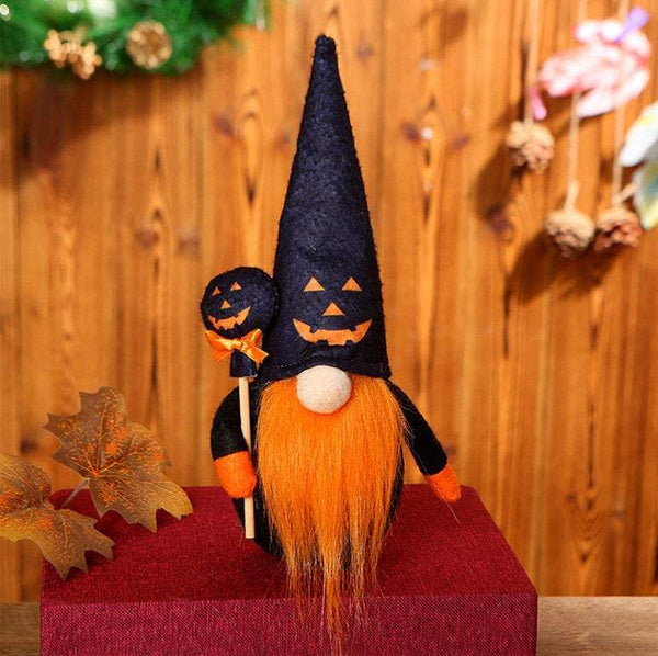 Lovely Halloween Plush Gnome For Holiday Gift And Decoration