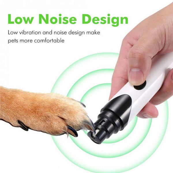 Electric Dog Nail Grinder - Pet Nail Trimmer - Soft Pet Paws