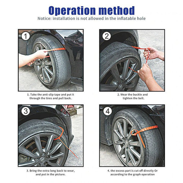 Reusable Anti Snow Chains Of Car Of