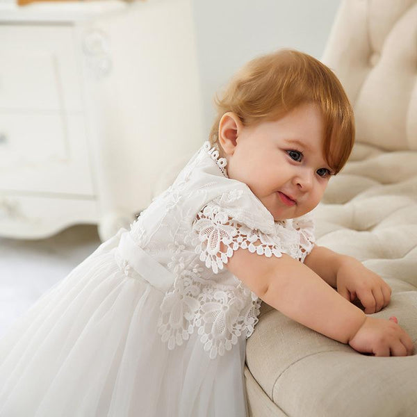 Cute Baptism Dress for Baby Girl Christening and Birthday Party