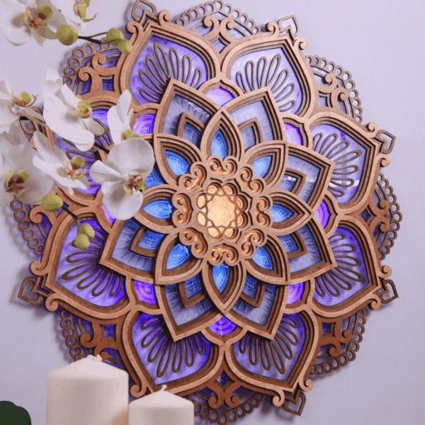 Handmade Mandala Wall Lamp
