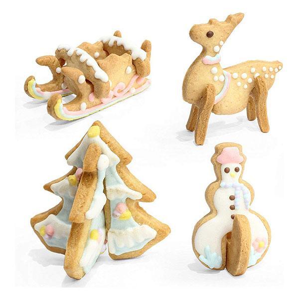 Christmas 3D Cookie Mold Set