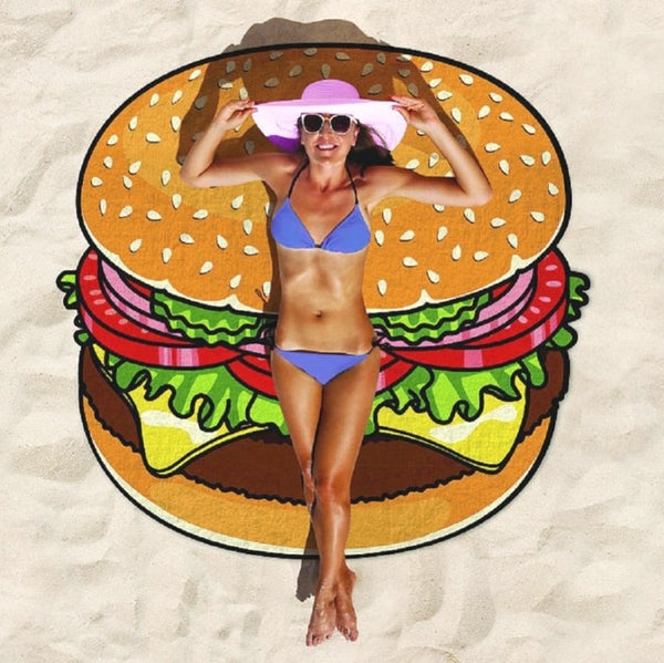 Fun Shaped Beach Towel - Rainbow