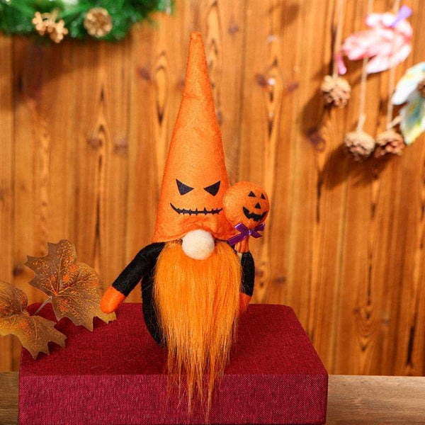 Lovely Halloween Plush Gnome For Holiday Gift And Decoration